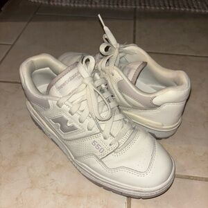 New Balance 550 White and Gray Sneakers